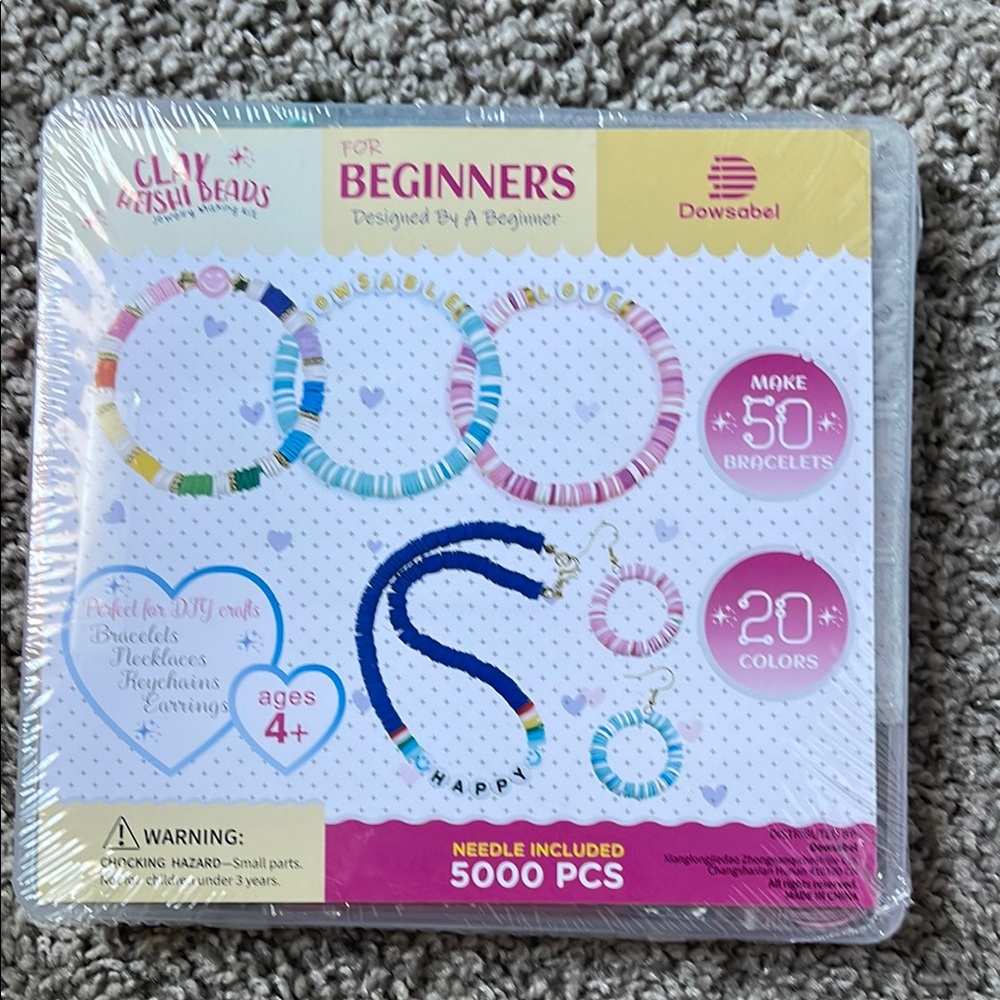 Dowsabel Clay Beads Kit for Beginners 5/$25